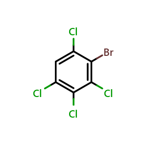 Chemical structure of 2-Bromo-1,3,4,5-tetrachlorobenzene , CAS 139606-99-8, AChemBlock AD293631