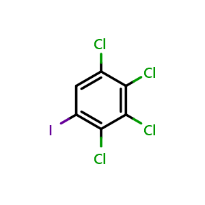 Chemical structure of 1,2,3,4-Tetrachloro-5-iodobenzene , CAS 38411-21-1, AChemBlock AD293633
