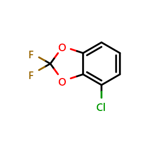 Chemical structure of 4-Chloro-2,2-difluoro-1,3-benzodioxole , CAS 1197181-09-1, AChemBlock AD293693