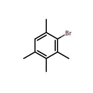 Chemical structure of 2-Bromo-1,3,4,5-tetramethylbenzene , CAS 3349-15-3, AChemBlock AD293718