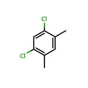 Chemical structure of 1,5-Dichloro-2,4-dimethylbenzene , CAS 2084-45-9, AChemBlock AD293723