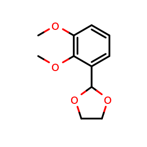 Chemical structure of 2-(2,3-dimethoxyphenyl)-1,3-dioxolane , CAS 71242-97-2, AChemBlock AD293936