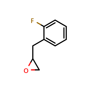 Chemical structure of 2-[(2-Fluorophenyl)methyl]oxirane , CAS 67959-43-7, AChemBlock AD294013