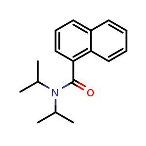 Chemical structure of N,N-Bis(1-methylethyl)-1-naphthalenecarboxamide , CAS 13493-22-6, AChemBlock AD294026