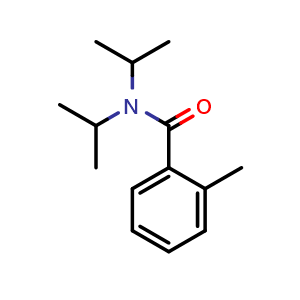 Chemical structure of 2-Methyl-N,N-bis(1-methylethyl)benzamide , CAS 6641-72-1, AChemBlock AD294027