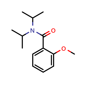 Chemical structure of 2-Methoxy-N,N-bis(1-methylethyl)benzamide , CAS 148491-00-3, AChemBlock AD294028