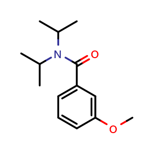 Chemical structure of 3-Methoxy-N,N-bis(1-methylethyl)benzamide , CAS 103258-40-8, AChemBlock AD294030