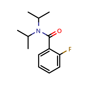 Chemical structure of 2-Fluoro-N,N-bis(1-methylethyl)benzamide , CAS 414892-20-9, AChemBlock AD294032
