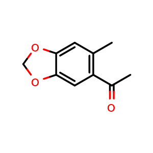 Chemical structure of 1-(6-methylbenzo[d][1,3]dioxol-5-yl)ethan-1-one , CAS 96543-89-4, AChemBlock AD294048