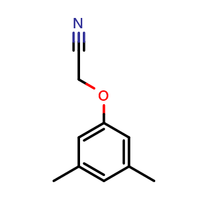 Chemical structure of 2-(3,5-Dimethylphenoxy)acetonitrile , CAS 33901-47-2, AChemBlock AD294052