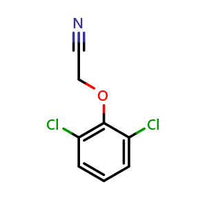 Chemical structure of 2-(2,6-Dichlorophenoxy)acetonitrile , CAS 21244-78-0, AChemBlock AD294057