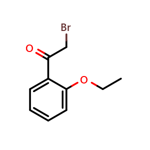 Chemical structure of 2-Bromo-1-(2-ethoxyphenyl)ethanone , CAS 152074-07-2, AChemBlock AD294062