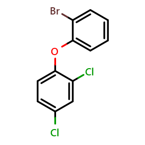 Chemical structure of 1-(2-Bromophenoxy)-2,4-dichlorobenzene , CAS 2593272-01-4, AChemBlock AD294066