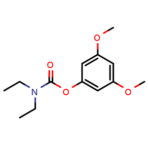 Chemical structure of 3,5-dimethoxyphenyl diethylcarbamate , CAS 1025324-83-7, AChemBlock AD294097