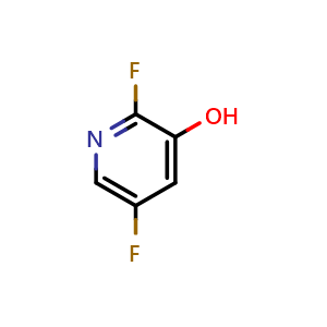 Chemical structure of 2,5-Difluoro-3-pyridinol , CAS 1354746-55-6, AChemBlock AD294102