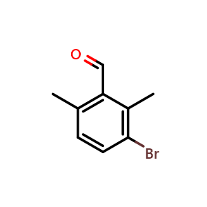 Chemical structure of 3-Bromo-2,6-dimethylbenzaldehyde , CAS 106965-52-0, AChemBlock AD294147