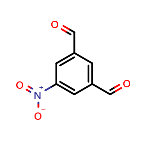 Chemical structure of 5-nitroisophthalaldehyde , CAS 36308-36-8, AChemBlock AD294157
