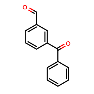 Chemical structure of 3-Benzoylbenzaldehyde , CAS 71856-95-6, AChemBlock AD294182