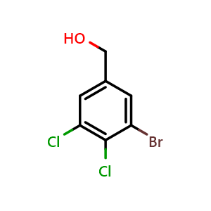 Chemical structure of (3-bromo-4,5-dichlorophenyl)methanol , CAS 1805023-61-3, AChemBlock AD294199
