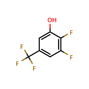 Chemical structure of 2,3-Difluoro-5-(trifluoromethyl)phenol , CAS 164790-01-6, AChemBlock AD294220