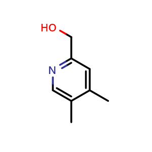 Chemical structure of 4,5-Dimethyl-2-pyridinemethanol , CAS 121638-24-2, AChemBlock AD294229