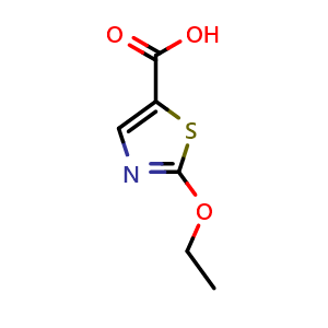 Chemical structure of 2-Ethoxy-5-thiazolecarboxylic acid , CAS 937656-24-1, AChemBlock AD294256