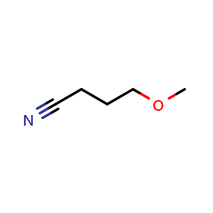 Chemical structure of 4-Methoxybutanenitrile , CAS 57371-37-6, AChemBlock AD294953