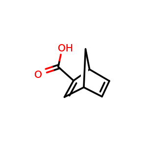 Chemical structure of Bicyclo[2.2.1]hepta-2,5-diene-2-carboxylic acid , CAS 698-40-8, AChemBlock AD294980