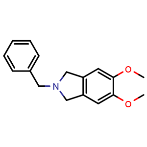Chemical structure of 2-Benzyl-5,6-dimethoxyisoindoline , CAS 114041-14-4, AChemBlock AD294984