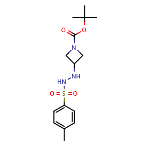 Chemical structure of N'-(1-Boc-azetidin-3-yl)-4-methylbenzenesulfonohydrazide , CAS 3082507-74-9, AChemBlock AD294997
