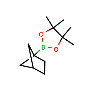 Chemical structure of Bicyclo[2.1.1]hexane-1-boronic acid pinacol ester , CAS 2609867-47-0, AChemBlock AD295018