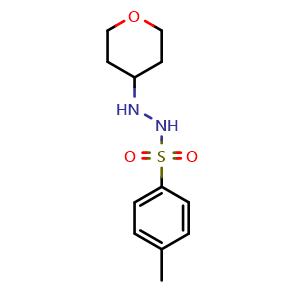 Chemical structure of 4-Methyl-N'-(tetrahydro-2H-pyran-4-yl)benzenesulfonohydrazide , CAS 3082507-67-0, AChemBlock AD295033