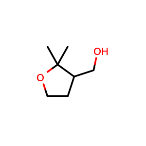 Chemical structure of 3-(Hydroxymethyl)-2,2-dimethyltetrahydrofuran , CAS 39161-14-3, AChemBlock AD295044
