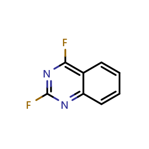 Chemical structure of 2,4-Difluoroquinazoline , CAS 56595-10-9, AChemBlock AD295074