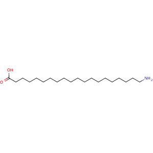 Chemical structure of 20-Aminoeicosanoic acid , CAS 145364-38-1, AChemBlock AD295113