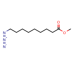 Chemical structure of Methyl 9-azidononanoate , CAS 82610-35-3, AChemBlock AD295145