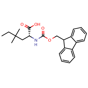 Chemical structure of N-Fmoc-4,4-dimethyl-D-norleucine , CAS 2322971-52-6, AChemBlock AD295217
