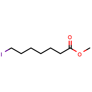Chemical structure of Methyl 7-iodoheptanoate , CAS 38315-25-2, AChemBlock AD295258