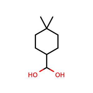 Chemical structure of (4,4-dimethylcyclohexyl)methanediol , CAS 1965310-35-3, AChemBlock AD295283