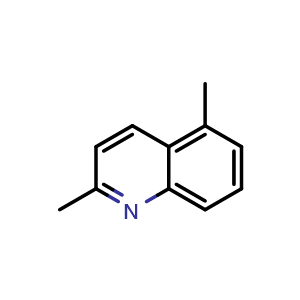 Chemical structure of 2,5-Dimethylquinoline , CAS 26190-82-9, AChemBlock AD295297