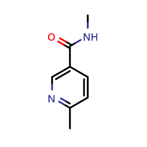 Chemical structure of N,6-dimethylnicotinamide , CAS 102871-59-0, AChemBlock AD295322