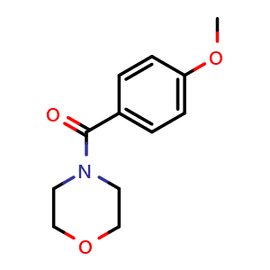 Chemical structure of (4-methoxyphenyl)(morpholino)methanone , CAS 7504-58-7, AChemBlock AD295335