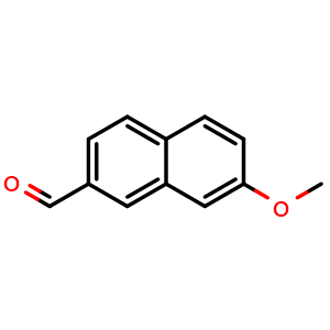 Chemical structure of 7-methoxy-2-naphthaldehyde , CAS 5665-23-6, AChemBlock AD295376