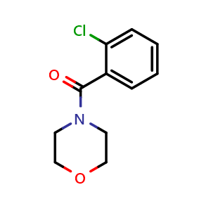 Chemical structure of (2-chlorophenyl)(morpholino)methanone , CAS 6392-26-3, AChemBlock AD295388
