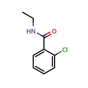 Chemical structure of 2-chloro-N-ethylbenzamide , CAS 66896-65-9, AChemBlock AD295390