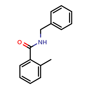 Chemical structure of N-benzyl-2-methylbenzamide , CAS 5448-38-4, AChemBlock AD295406