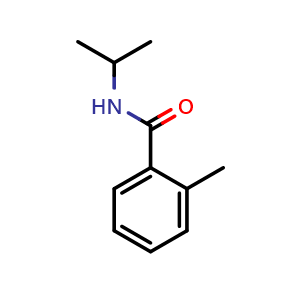 Chemical structure of N-isopropyl-2-methylbenzamide , CAS 64141-91-9, AChemBlock AD295407