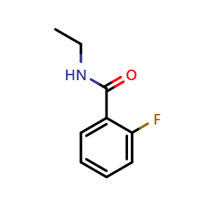 Chemical structure of N-Ethyl-2-fluorobenzamide , CAS 150079-54-2, AChemBlock AD295415