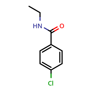 Chemical structure of 4-Chloro-N-ethylbenzamide , CAS 26930-17-6, AChemBlock AD295419