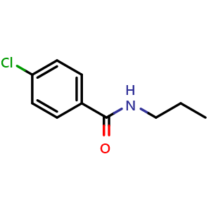 Chemical structure of 4-chloro-N-propylbenzamide , CAS 7461-32-7, AChemBlock AD295420